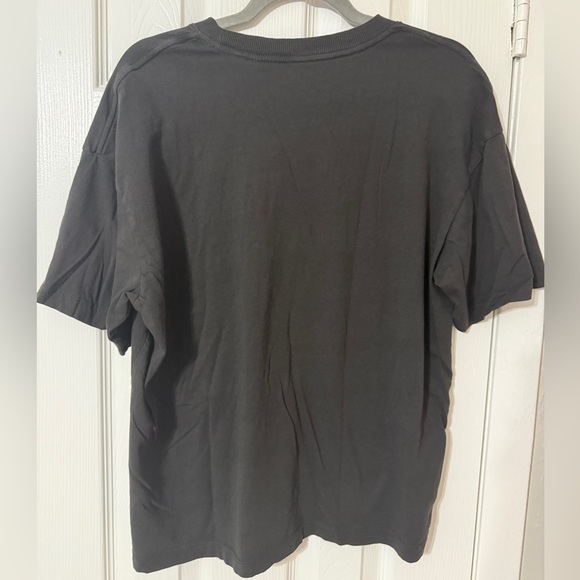 NWOT COTTON ON Bow T-Shirt Black and Pink Lace Bow Short Sleeve Tee Top Casual M - Picture 3 of 3